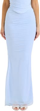 HOUSE OF CB Cassidy Ruched Maxi Skirt