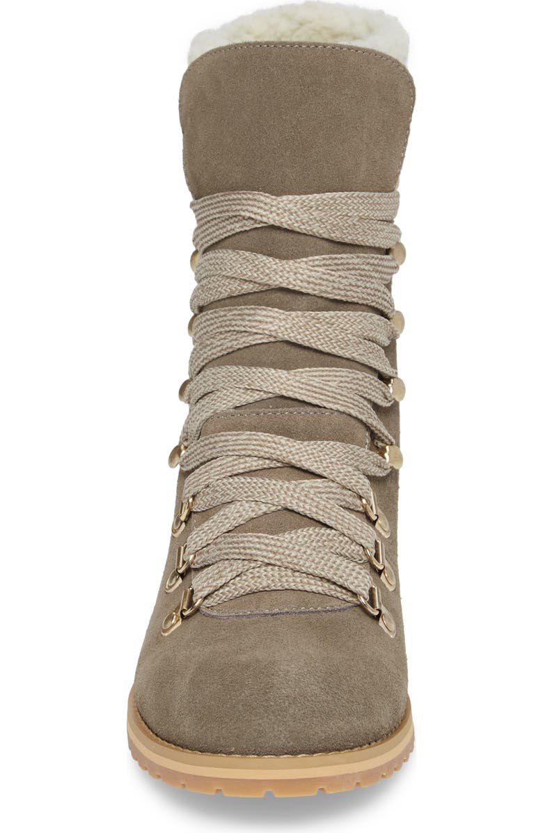 Sole Society Faux Shearling Trim Ada Boot, Alternate, color,