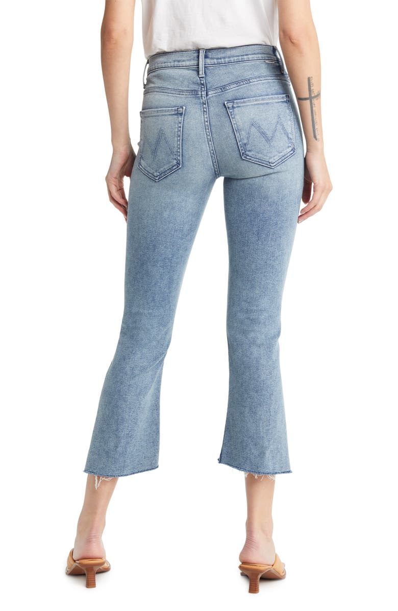 MOTHER The Insider High Waist Crop Step Fray Jeans, Alternate, color,
