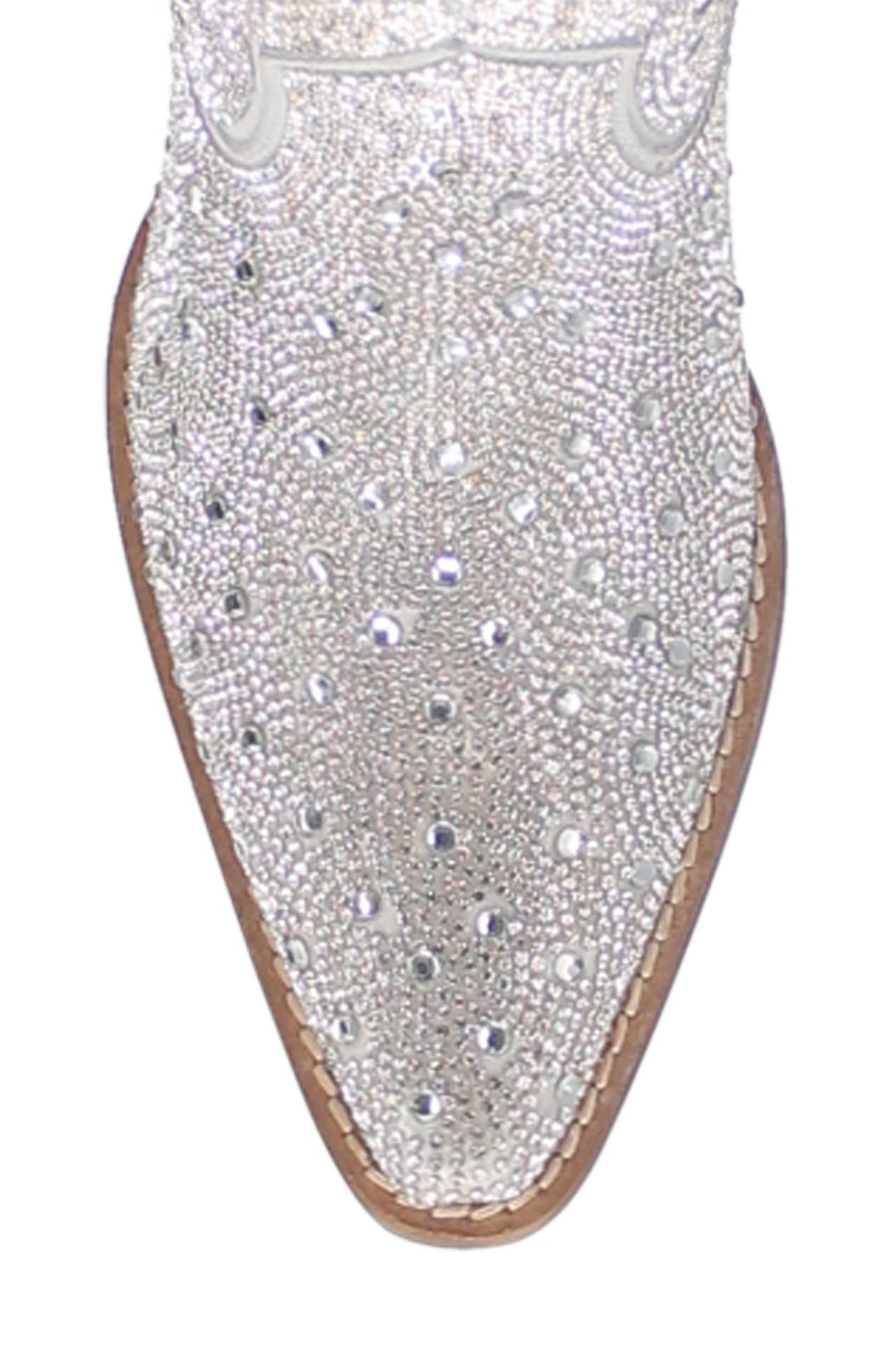 Dingo Silver Dollar Rhinestone Western Boot, Alternate, color, Silver