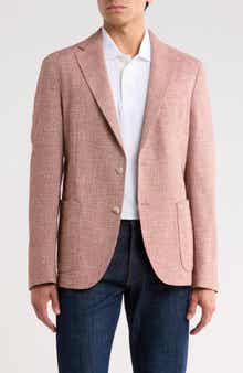 BOSS Hanry Dark Orange Cotton & Wool Blend Sport Coat