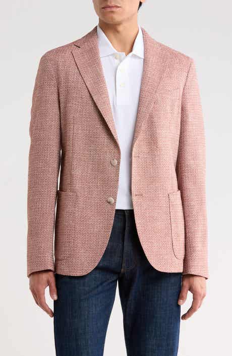 BOSS Hanry Dark Orange Cotton & Wool Blend Sport Coat