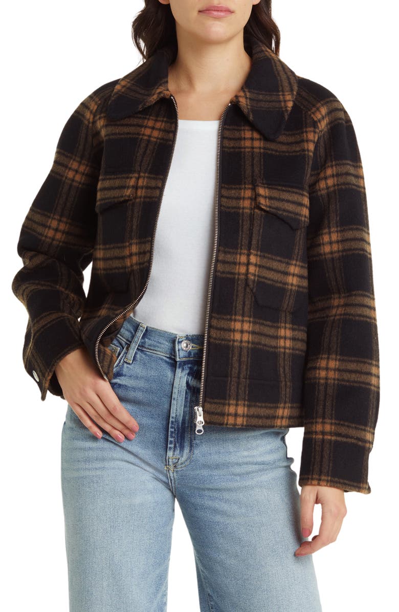Rails Cheyenne Plaid Brushed Wool Blend Coat, Main, color,