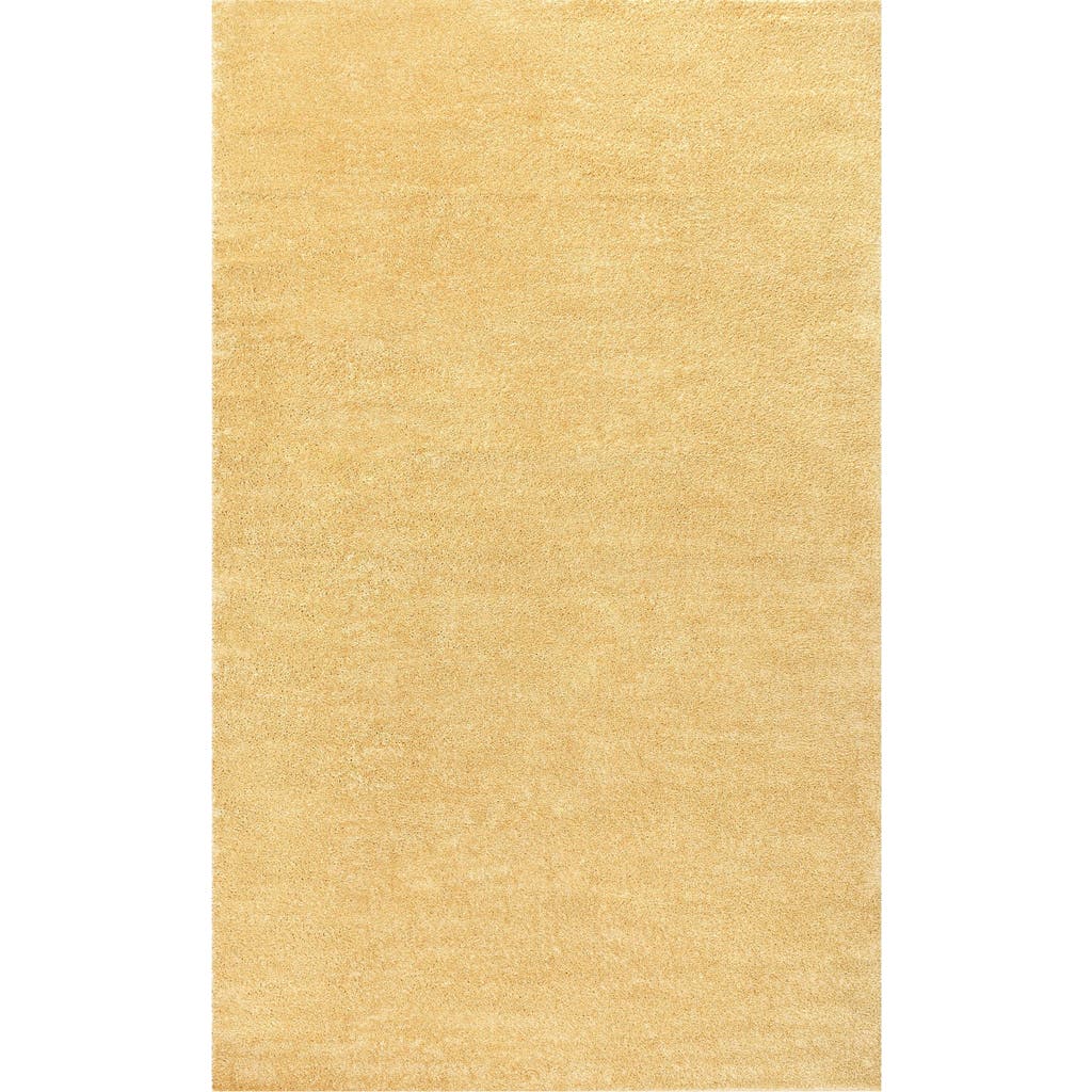 Jonathan Y Haze Solid Low-pile Area Rug In Yellow