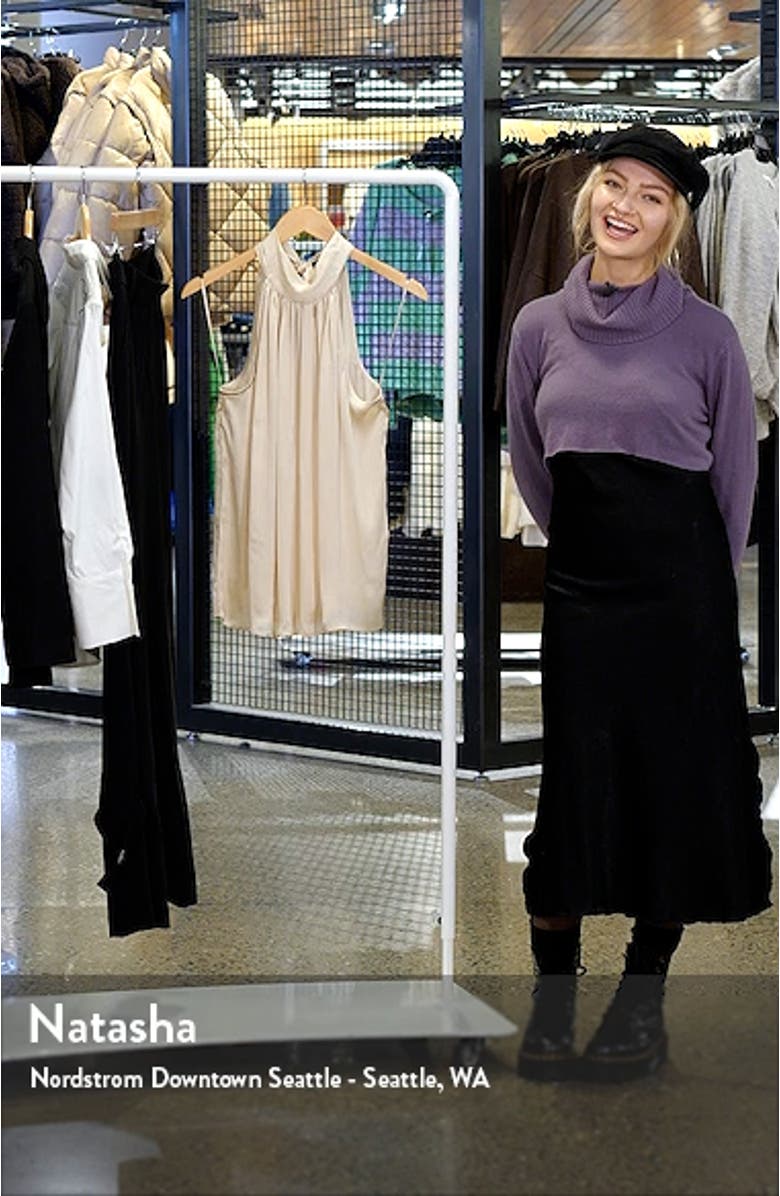 Halter Neck Satin Top, sales video thumbnail