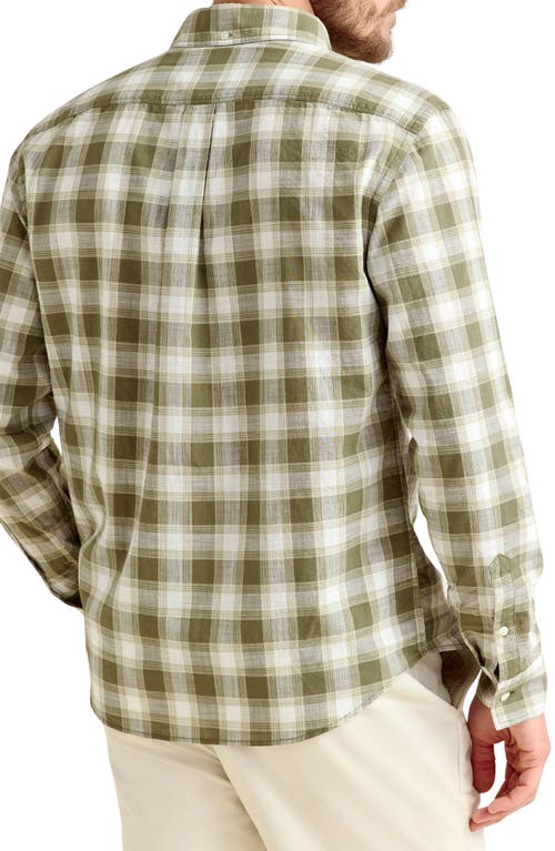 Billy Reid Bold Plaid Button-up Shirt In Green