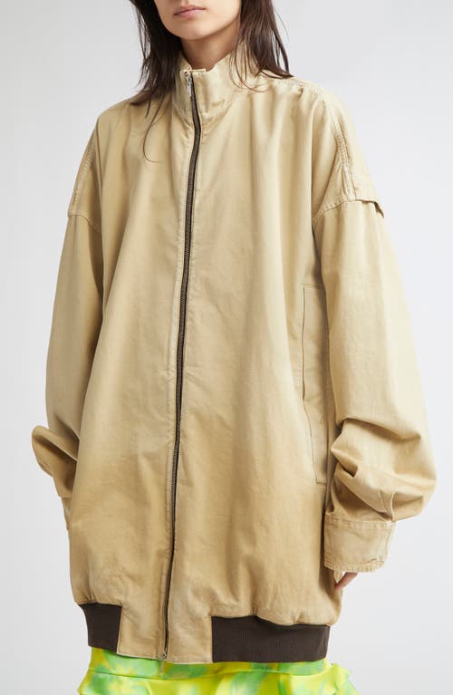 Julie Kegels Vance Xl Cotton Bomber Jacket In Beige