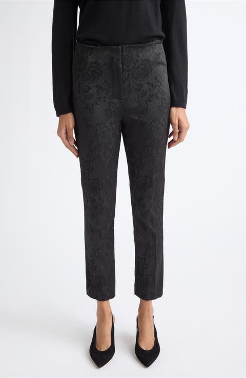 Stila Floral Jacquard Ankle Pants