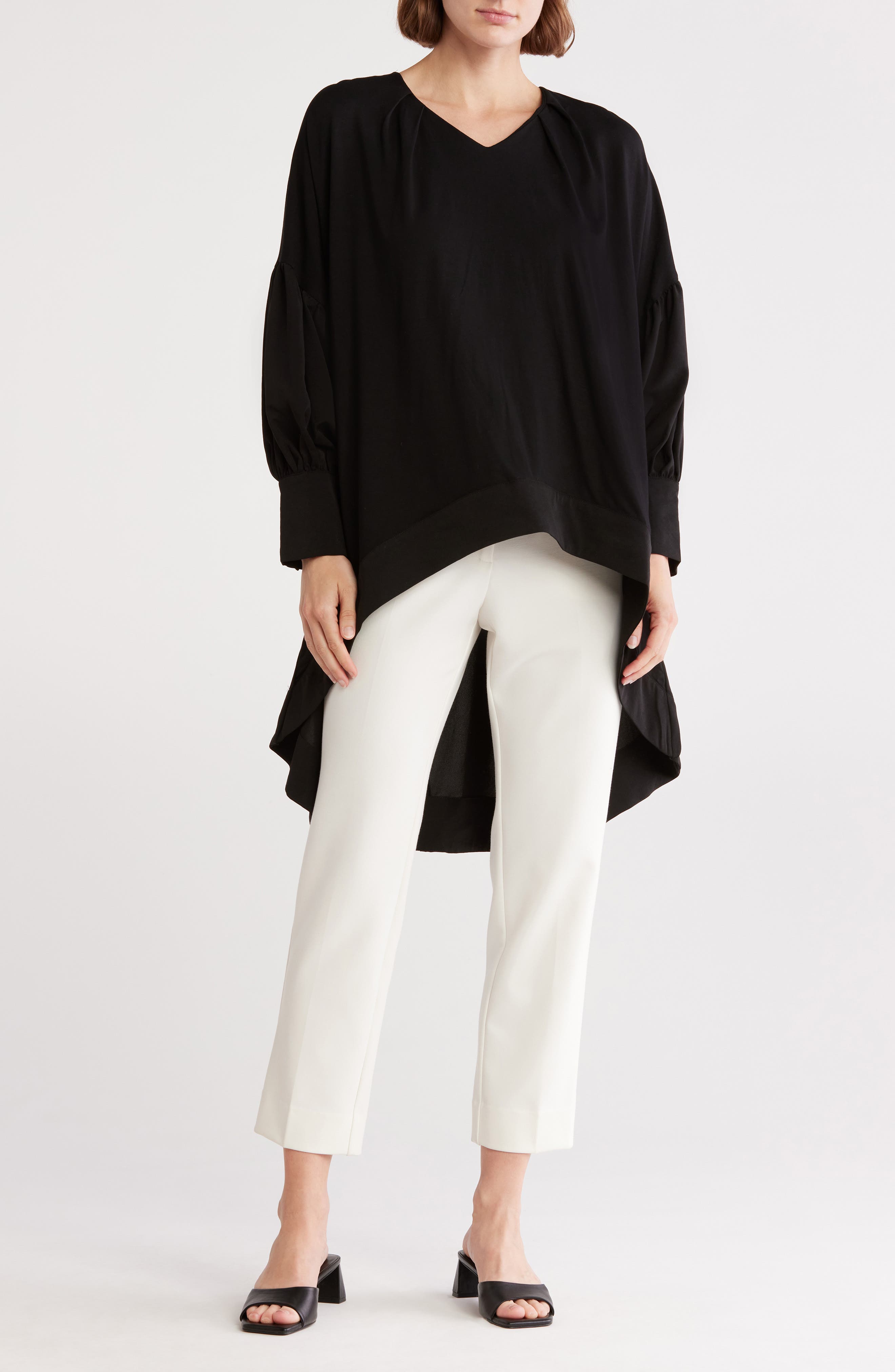PATRIZIA LUCA Oversize V-Neck Top
