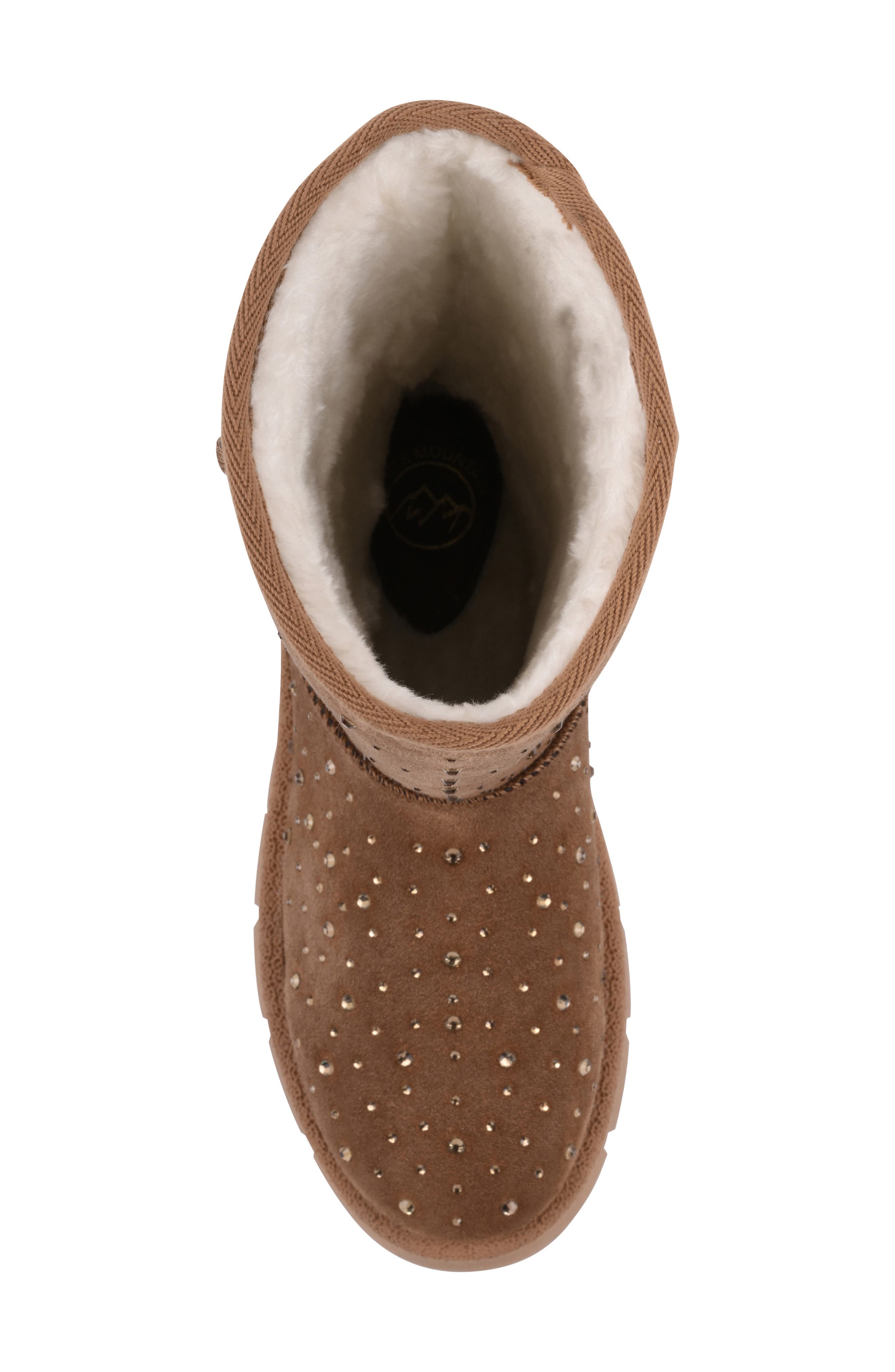 White Mountain Footwear Tripp Faux Fur Lined Boot, Alternate, color, Chestnut Faux Suede