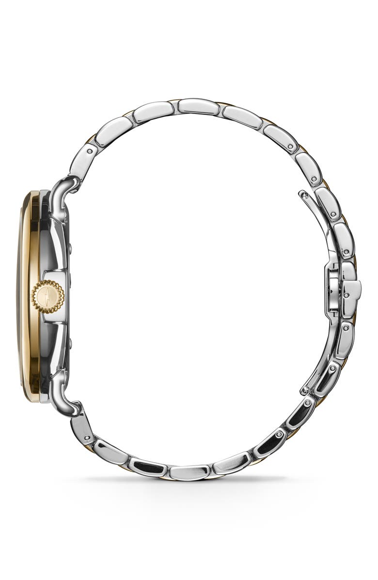 Shinola Runwell Sub Second Bracelet Watch, 41mm, Alternate, color, White/ Mop