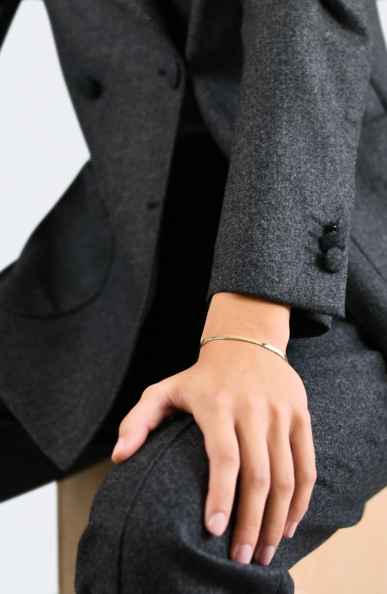 le gramme 7G Polished 18K Gold Ribbon Cuff Bracelet, Alternate, color,