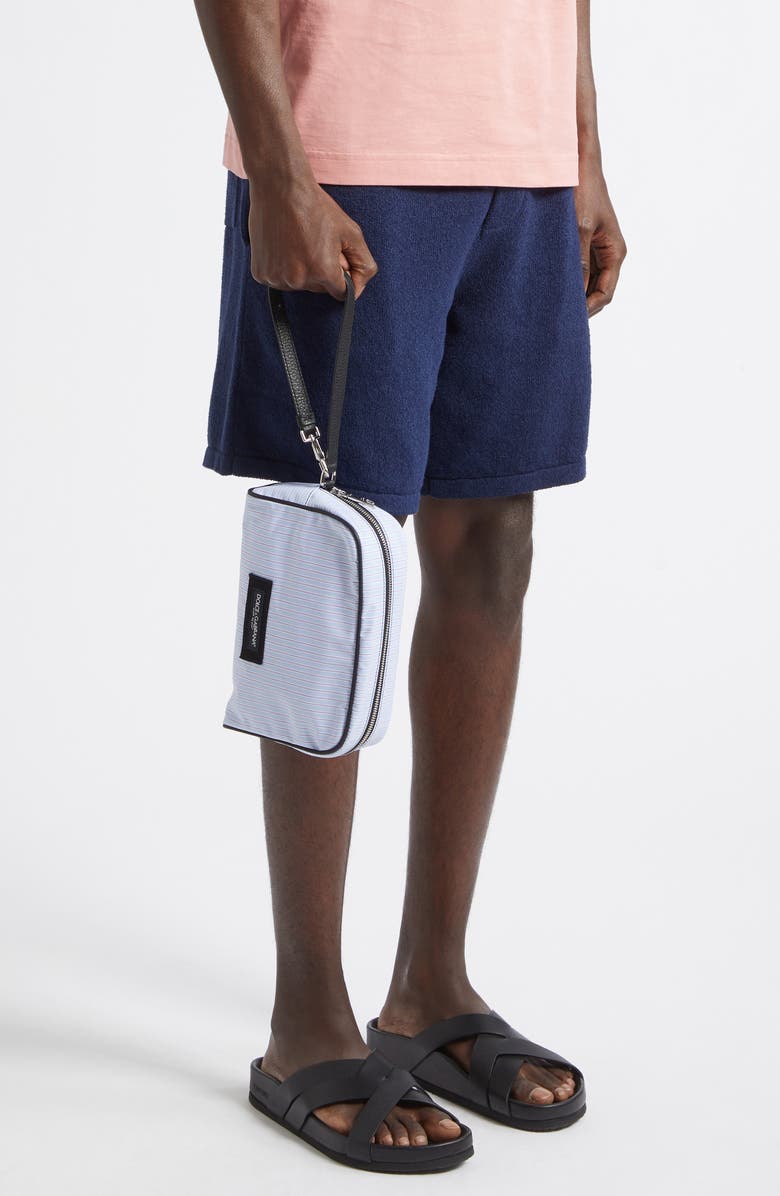 Dolce&Gabbana Stripe Poplin Bag, Alternate, color, Multicolor Azzurro