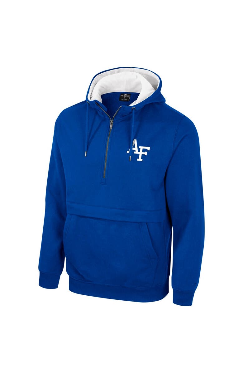 COLOSSEUM Men's Colosseum Royal Air Force Falcons Half-Zip Hoodie, Alternate, color, Royal