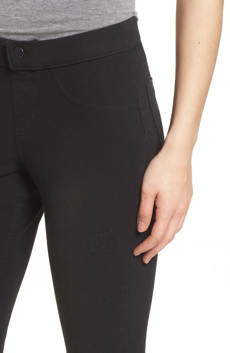 Hue Selvedge Edge Denim Leggings, Alternate, color, 