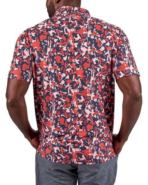 Black Clover Camo Mix Polo In Multi