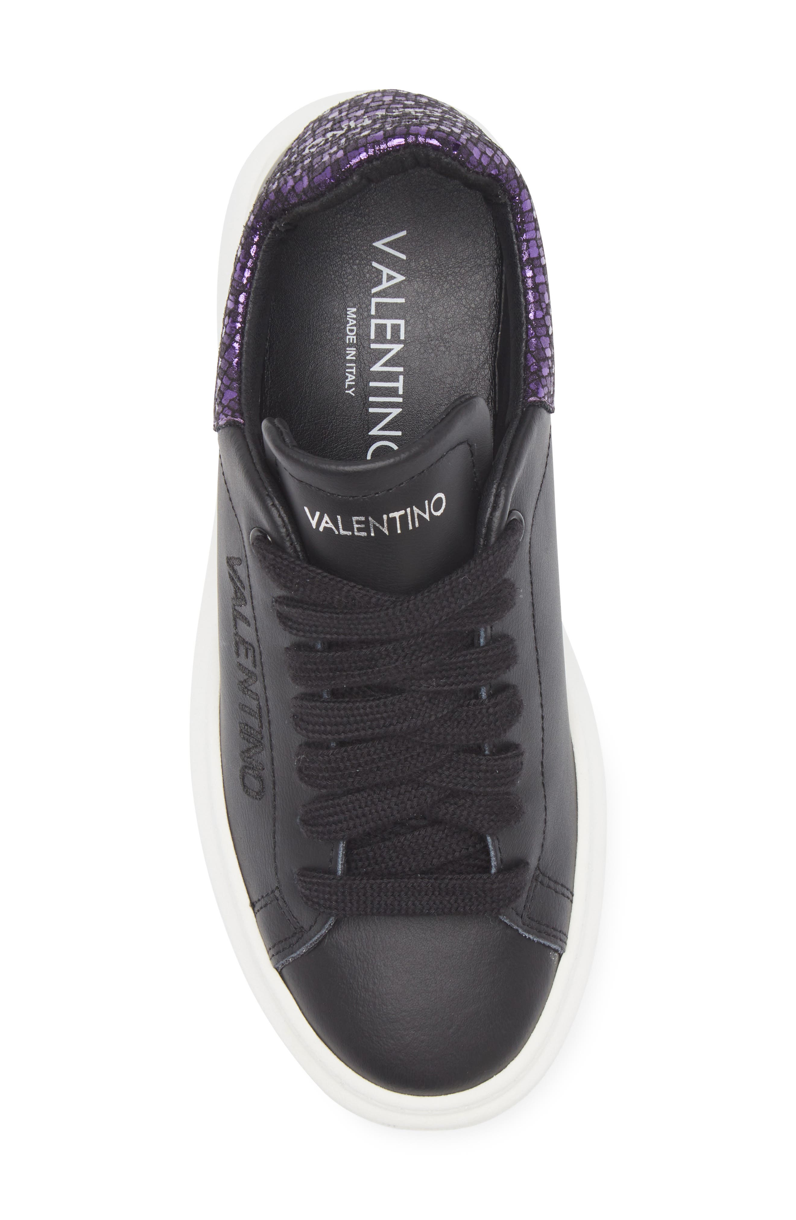 VALENTINO BY MARIO VALENTINO Fresia Vintage Low Top Sneaker, Alternate, color, Black Purple