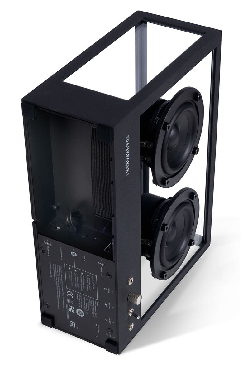 Sound Small Transparent Speaker, Alternate, color, BLACK