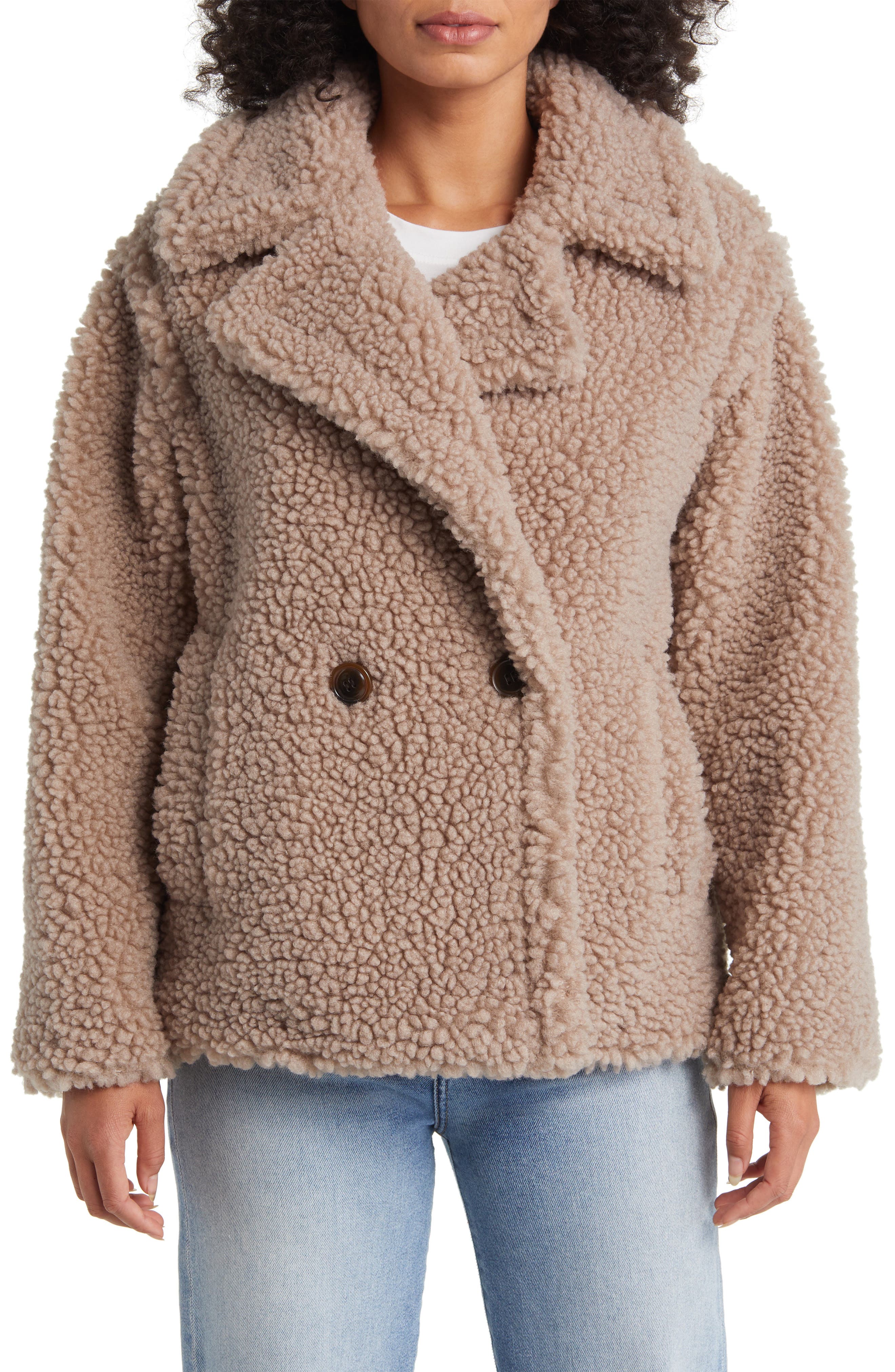 UGG® Gertrude Teddy Faux Shearling Coat