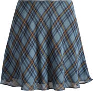 Reformation Brandy Plaid Miniskirt