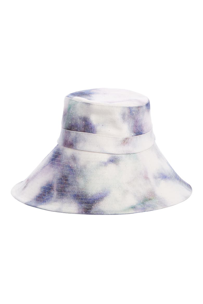 Noliae Slouchy Tie Dye Bucket Hat, Alternate, color, BLUE