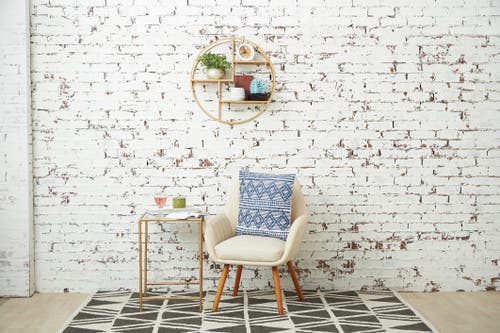 Carol & Frank Trinity Throw Pillow In Blue