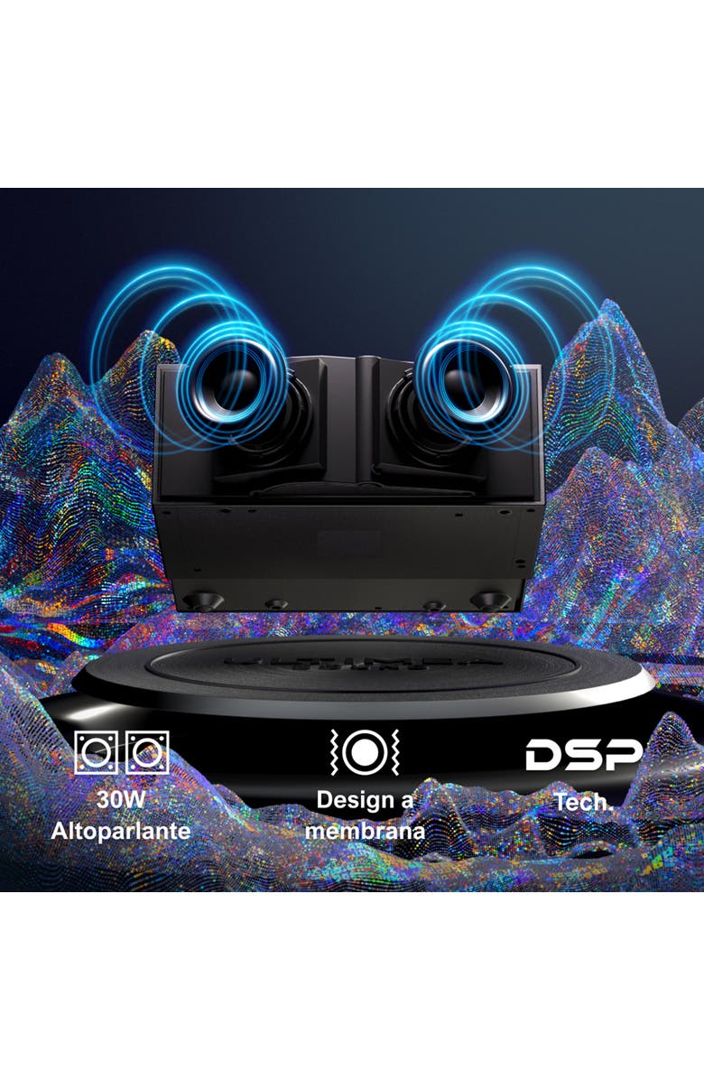 Ultimea Projector 4K decoding 900 ANSI Lumens Obstacle Avoidance 6D Keystone WiFi Apollo P60, Alternate, color, Black