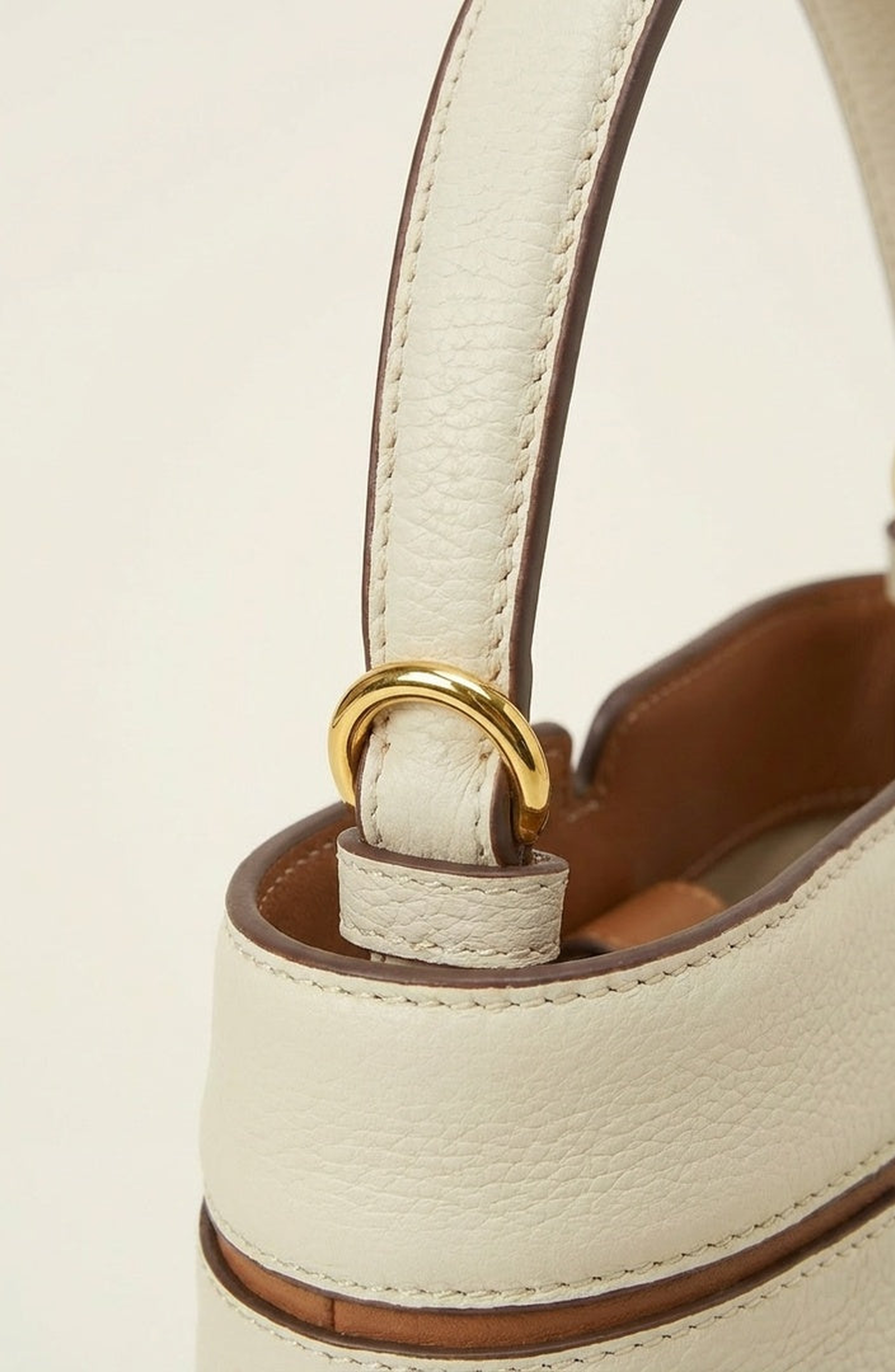 Modenaire Structured Mini Bucket Bag, Alternate, color, Cream