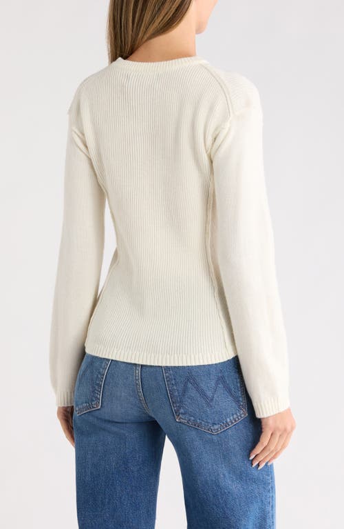 Renee C Crewneck Sweater In White
