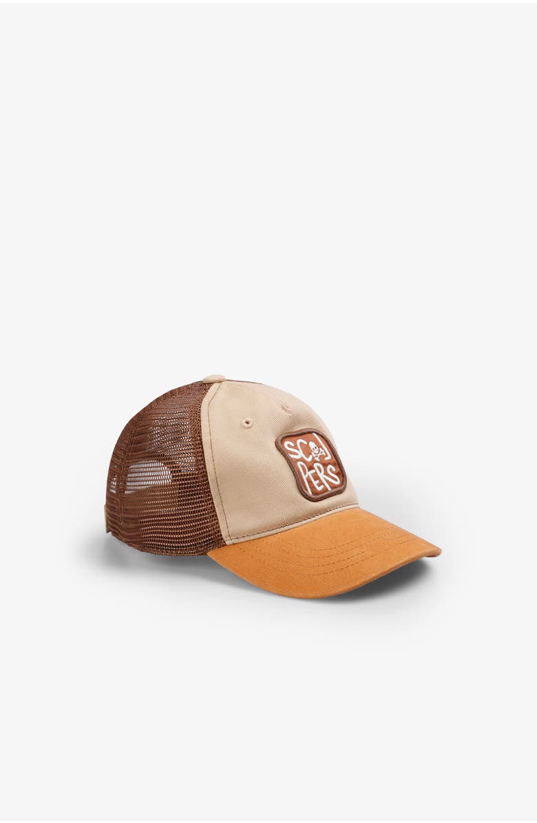Scalpers Patch Trucker Cap Kids, Main, color, Terracota