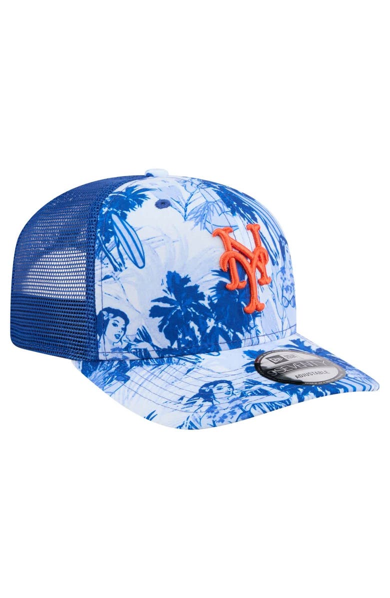 New Era Men's New Era Royal New York Mets Hula Trucker 9SEVENTY Adjustable Hat, Alternate, color, 