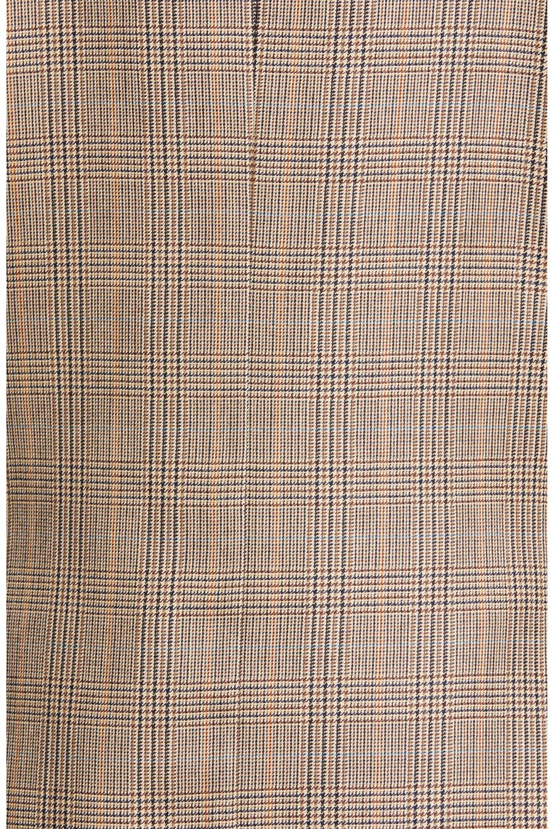 Mixed Print Shawl Collar Jacket, Alternate, color, BROWN GLENPLAID W/ LEOPARD