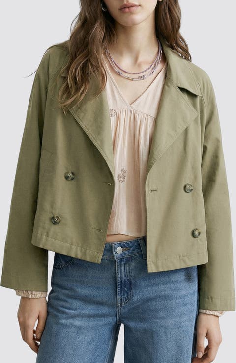 Crop Trench Coat