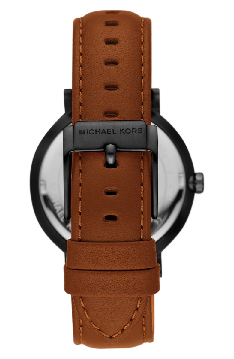 Michael Kors Irving Leather Strap Watch, 42mm, Alternate, color, 