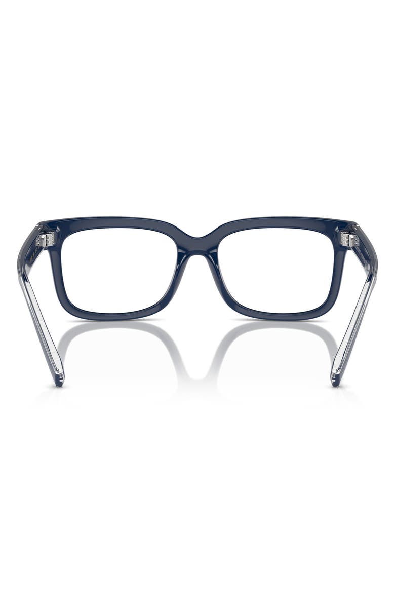 Dolce&Gabbana Kids' 47mm Rectangular Optical Glasses, Alternate, color, Blue / Demo Lens