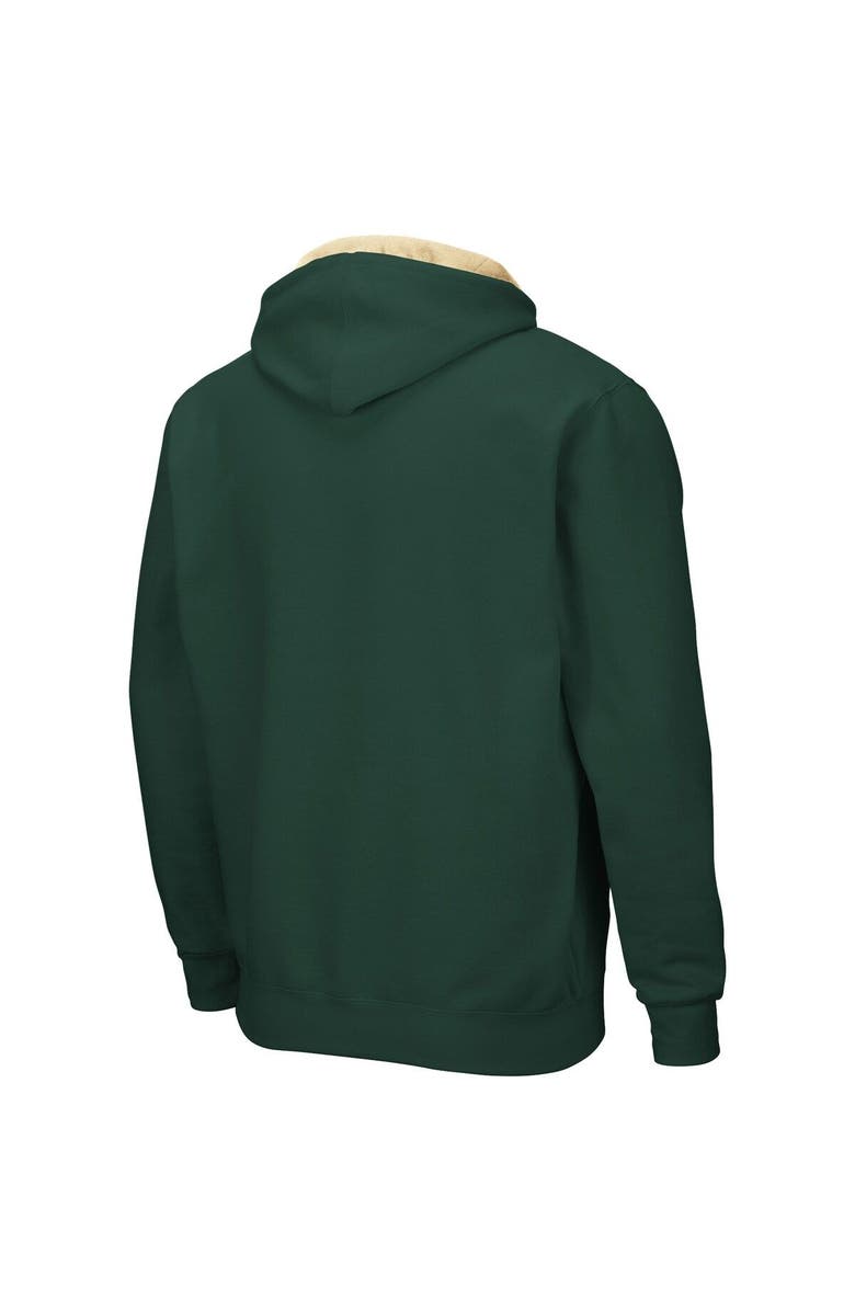 COLOSSEUM Men's Colosseum Green Colorado State Rams Arch & Logo 3.0 Full-Zip Hoodie, Alternate, color, Green