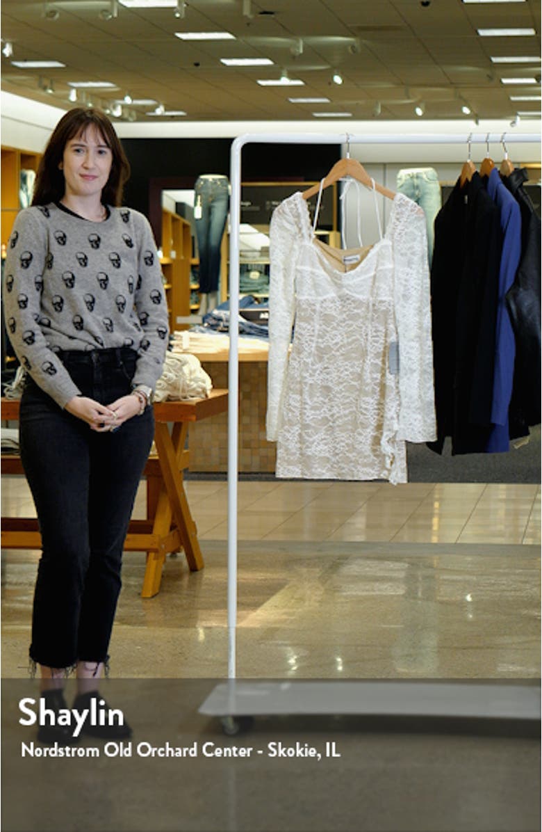 Aubriella Lace Long Sleeve Minidress, sales video thumbnail