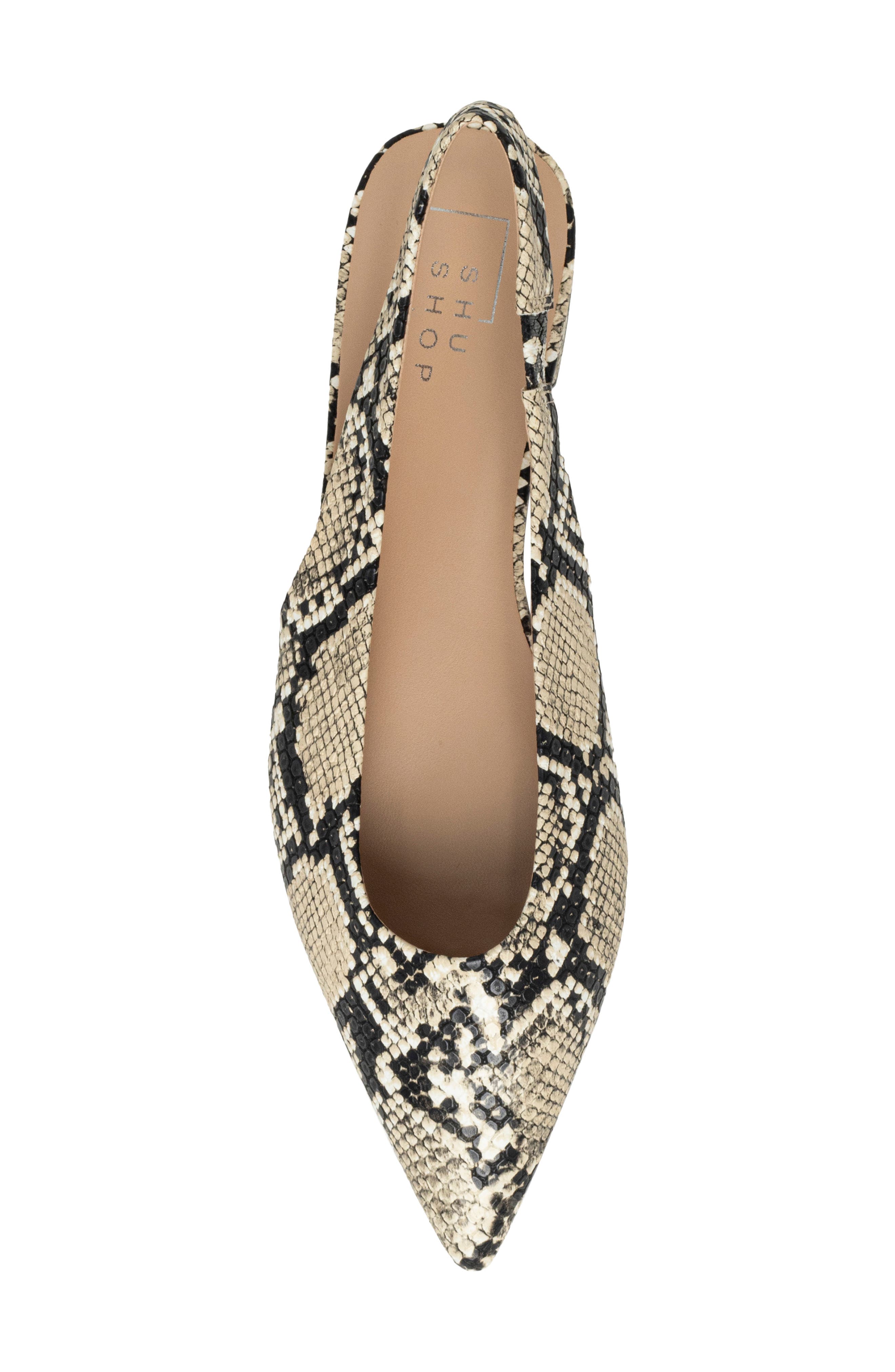 Amelia Slingback Flat, Alternate, color, SNAKE