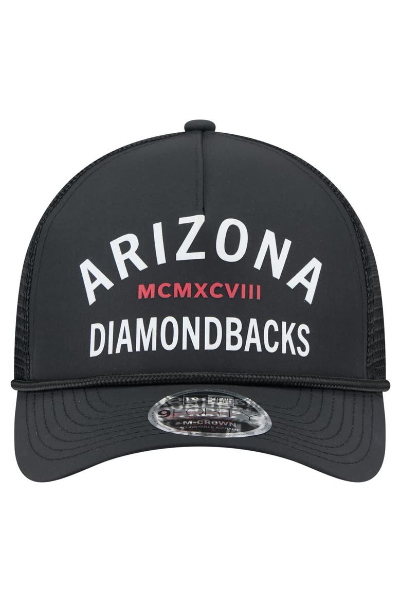 Men's New Era  Black Arizona Diamondbacks Minimalist 9FORTY A-Frame Adjustable Hat, Alternate, color, Black