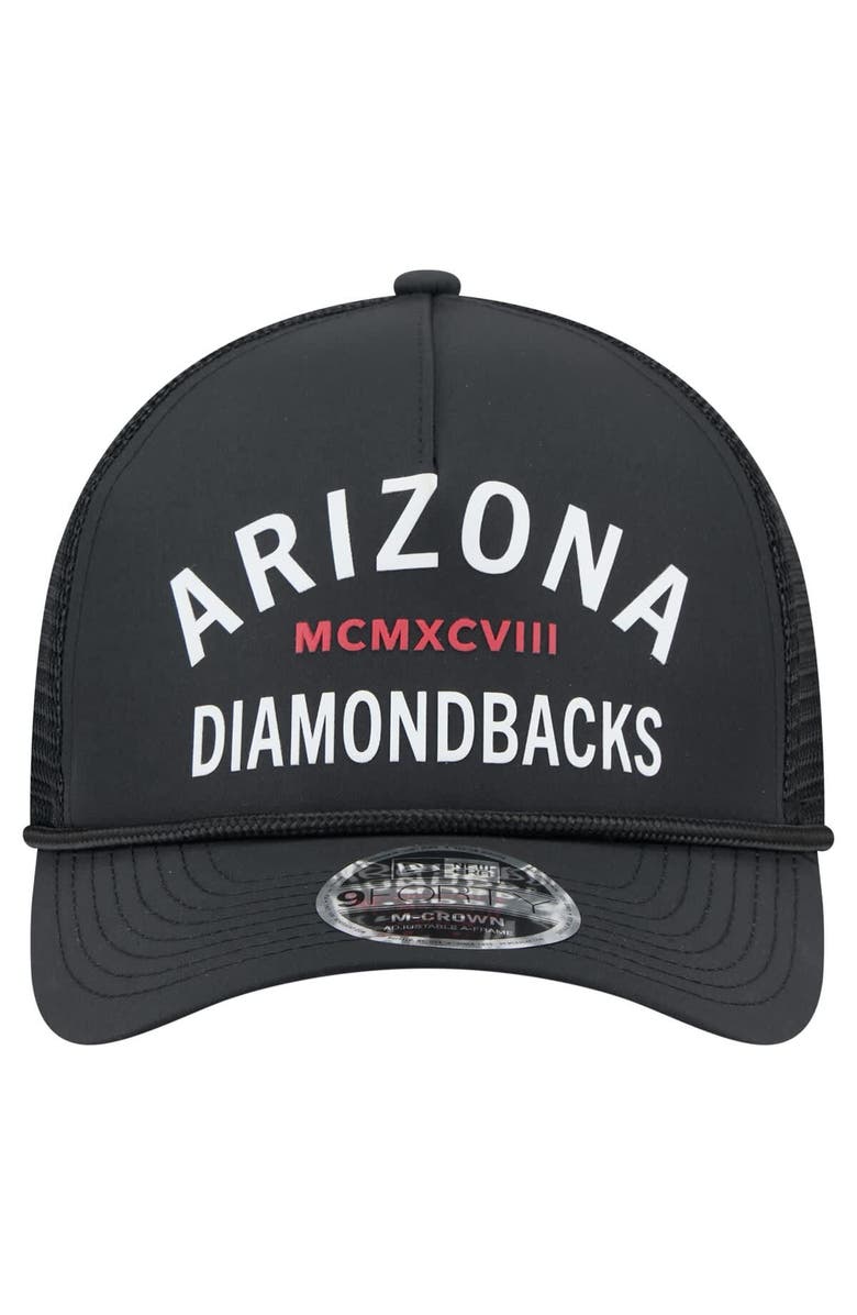 New Era Men's New Era Black Arizona Diamondbacks Minimalist 9FORTY A-Frame Adjustable Hat, Alternate, color, Black