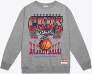 Mitchell & Ness Men's Mitchell & Ness Gray Cleveland Cavaliers Hardwood Classics Tri 2.0 Crewneck Sweatshirt