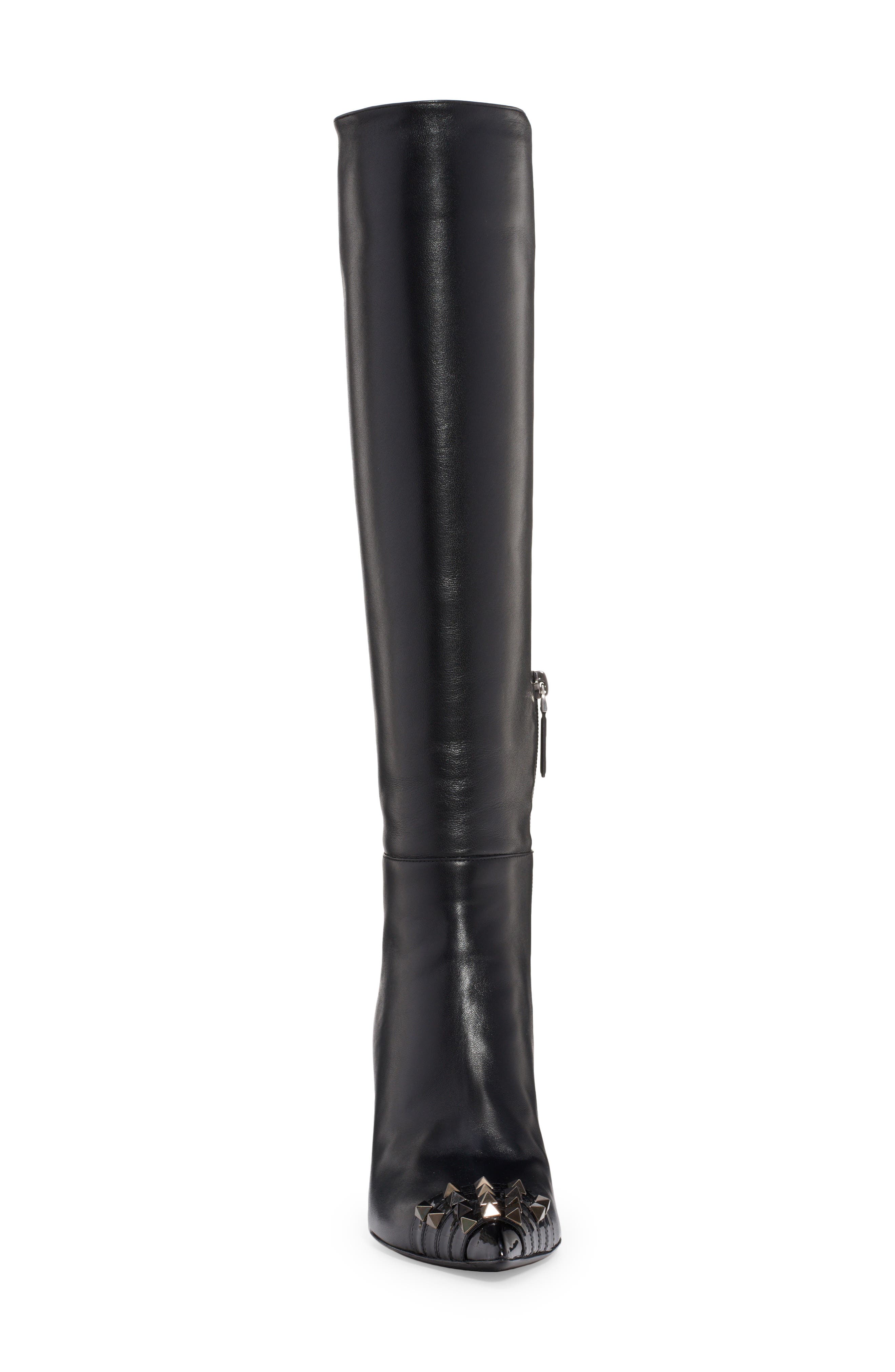 Valentino Garavani Alcove Rockstud Pointed Toe Tall Boot, Alternate, color, 