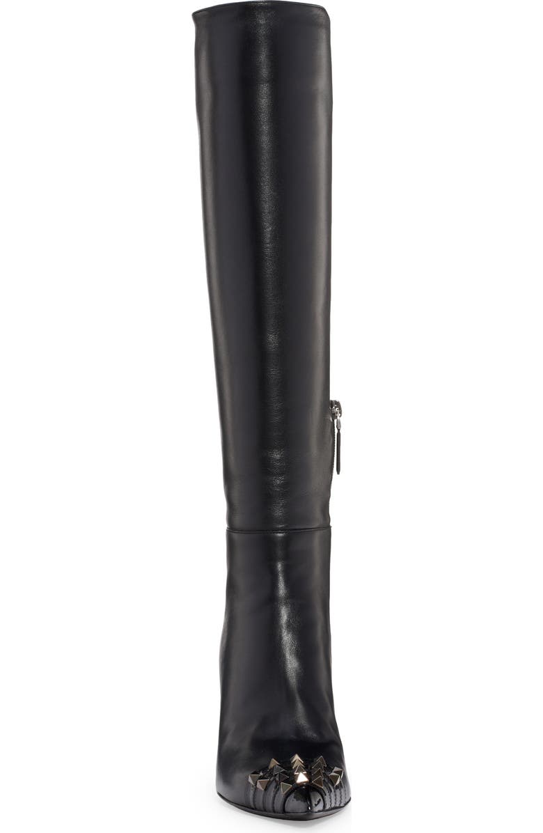 Valentino Garavani Alcove Rockstud Pointed Toe Tall Boot, Alternate, color,