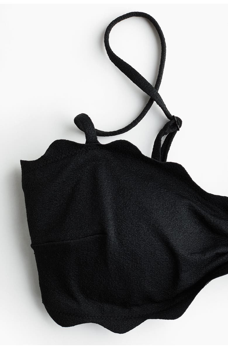 H&M Padded bikini top, Alternate, color, Black