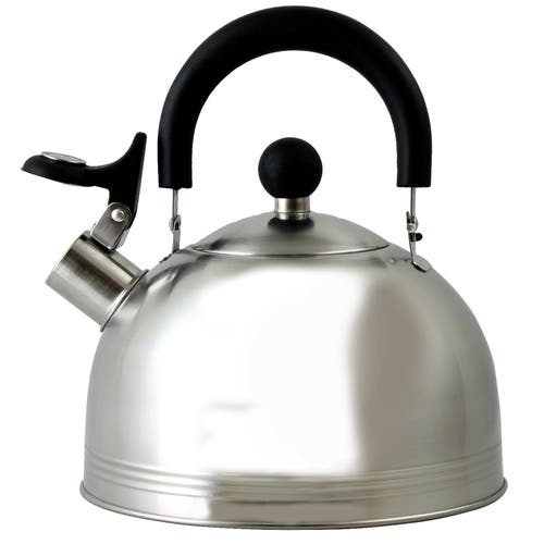 Mr Coffee Carterton 1.5 Qt Stainless Steel Whistling Tea Kettle In Silver