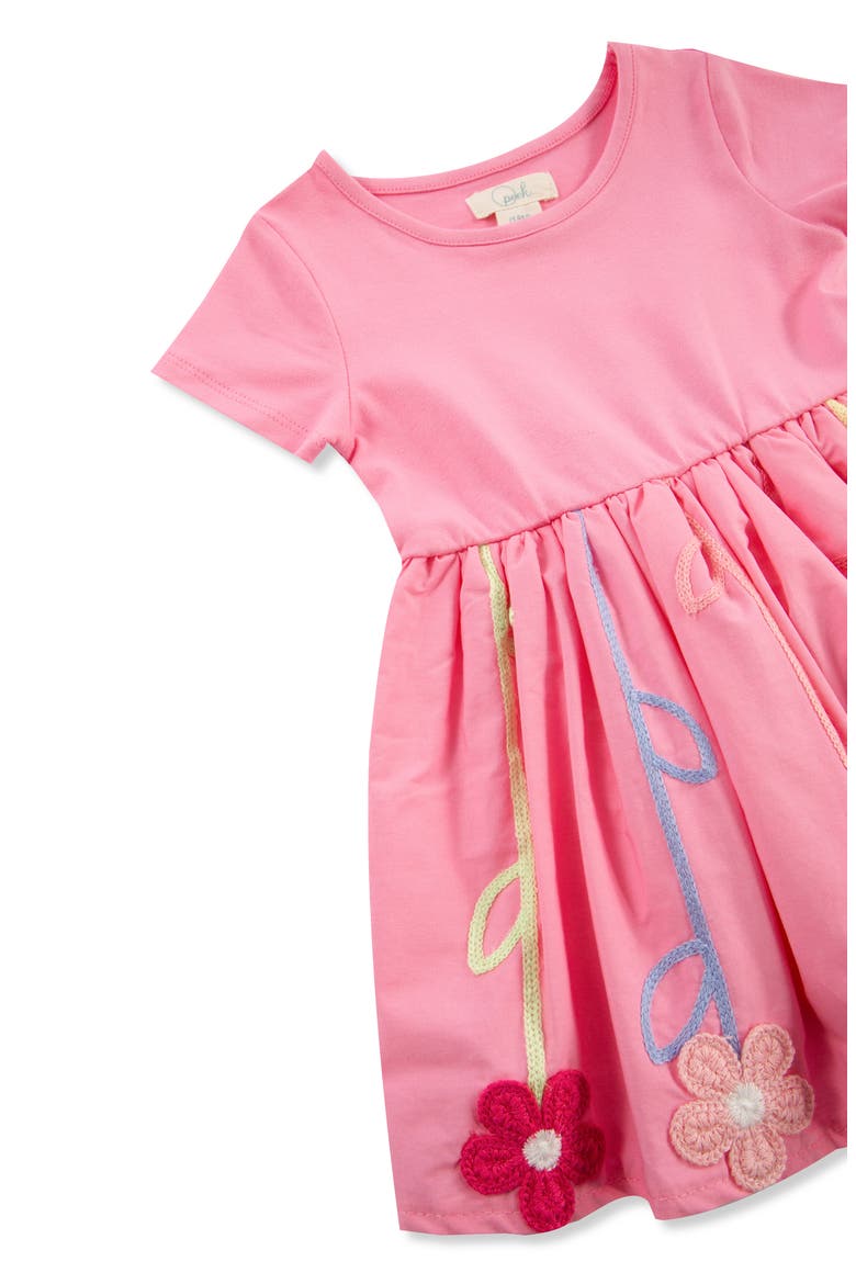 Flower Vines Fit & Flare Dress, Alternate, color, LILAC
