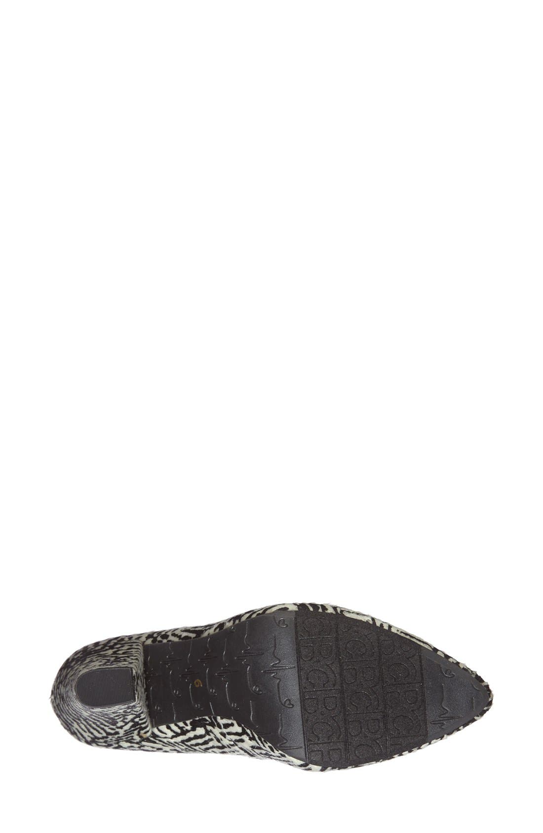 'Penthouse' Faux Calf Hair Pump, Alternate, color, WHITE/ BLACK PONY