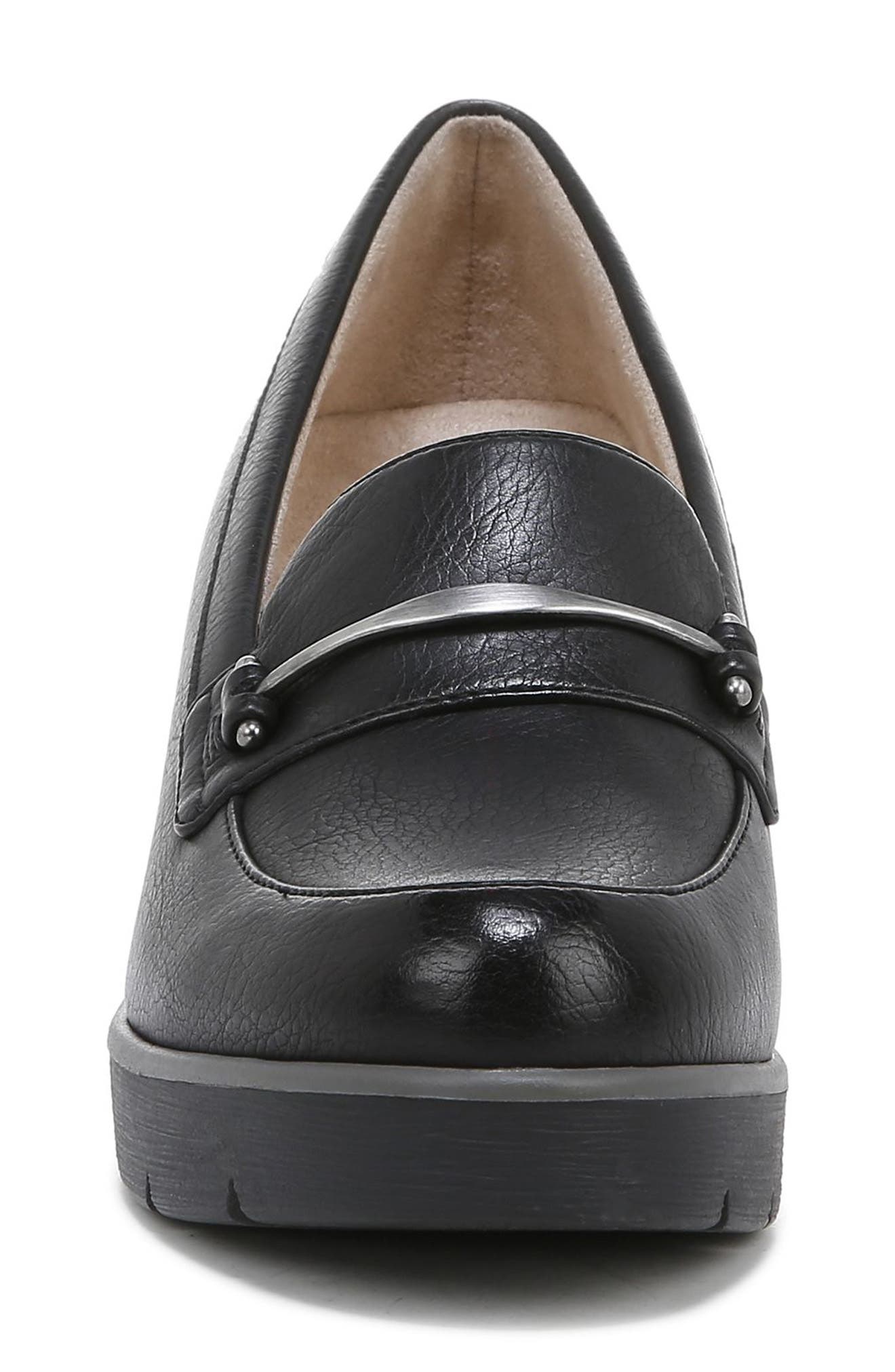 SOUL NATURALIZER Achieve Wedge Loafer, Alternate, color, Black Syn