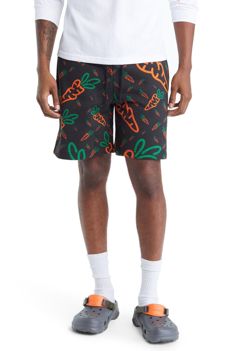 CARROTS BY ANWAR CARROTS Cotton Graphic Sweat Shorts, Main, color, 