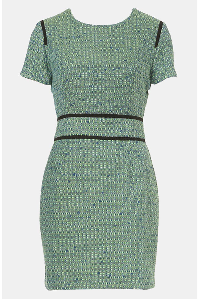 Bouclé Pencil Dress, Main, color, GREEN